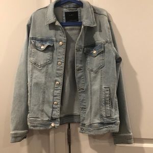 Light wash denim jacket